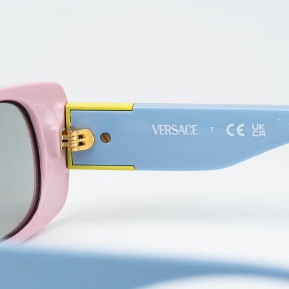 Versace KIDS Sunglasses Pink Grey Rectangle VK4003U 5440CV NEW AUTHENTIC - Picture 8 of 11
